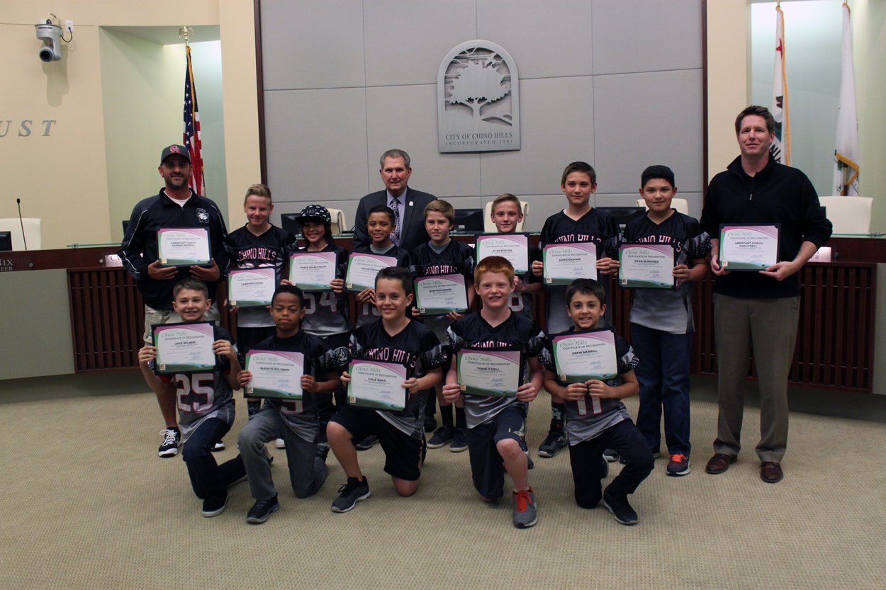 Chino Hills Jr. All American Football Team Jr. Pee Wee Division 2